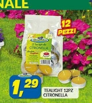 Risparmio Casa Tealight Citronella offerta