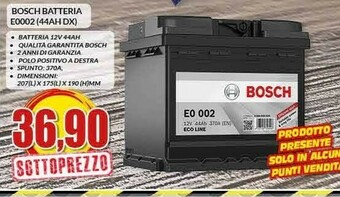 Risparmio Casa Bosch Batteria E0002 offerta