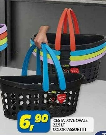 Risparmio Casa Gio'Style Cesta Love Ovale offerta
