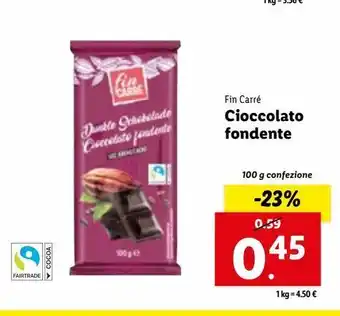 Cioccolato fondente