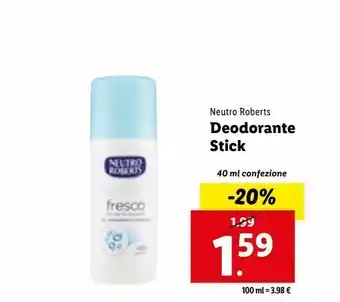 Lidl Deodorante stick offerta