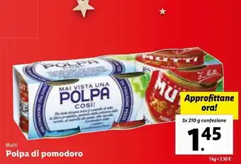 Lidl Polpa di pomodoro offerta