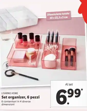 Lidl Set organizer 6 pezzi offerta