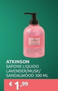 PiùMe Atkinson Sapone Liquido Lavender offerta