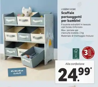 Lidl Scaffale portaoggetti per bambini offerta