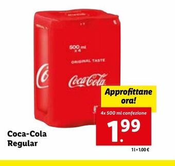 Lidl Coca-cola regular offerta