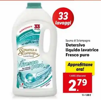 Lidl Detersivo liquido lavatrice fresco puro offerta