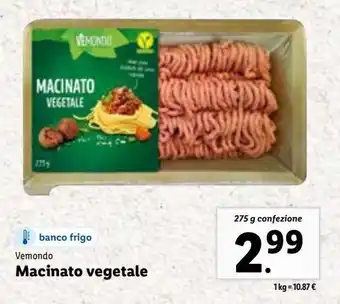 Lidl Macinato vegano offerta