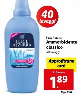 Lidl Ammorbidente classico offerta