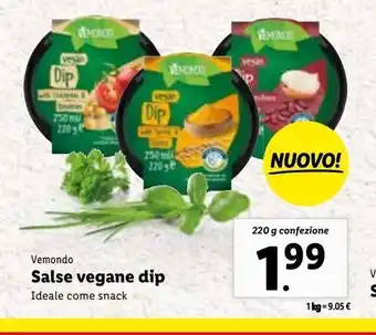 Lidl Salse vegane dip offerta