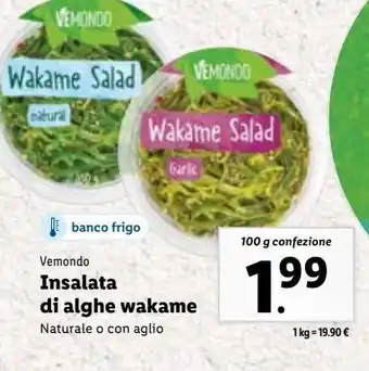 Lidl Insalata di alghe wakame offerta