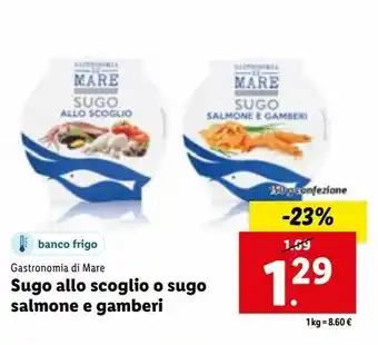 Sugo allo scoglio o sugo salmone e gamberi