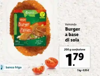 Lidl Burger a base di soia offerta