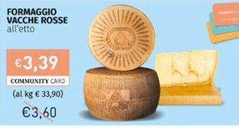 Prezzemolo e Vitale Formaggio Vacche Rosse offerta