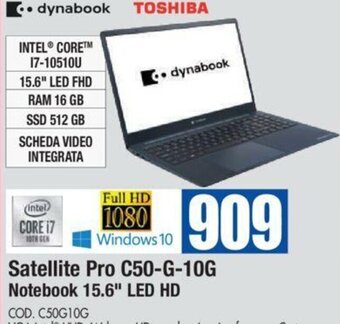 Wellcome Toshiba Satellite Pro C50-G-10G Notebook 15.6" LED HD offerta