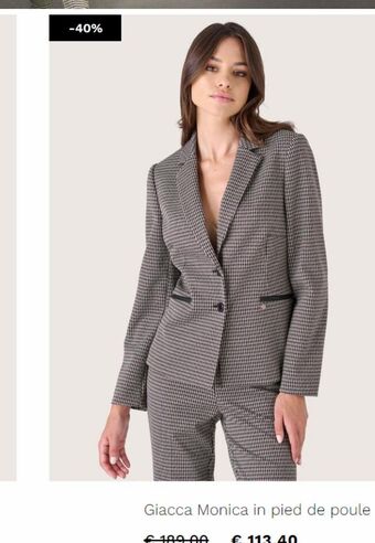 Camomilla Italia Giacca monica in pied de poule offerta