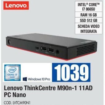Wellcome Lenovo ThinkCentre M90n-1 11AD PC Nano offerta