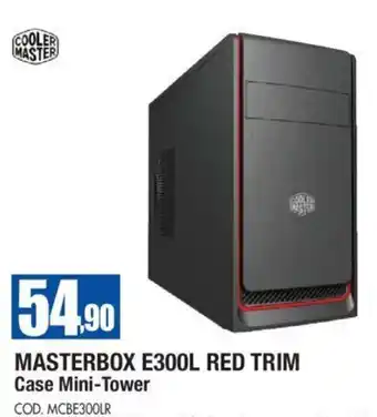 Wellcome Cooler Master MasterBox E300L Red Trim Case Mini-Tower offerta