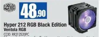 Wellcome Cooler Master Hyper 212 RGB Black Edition Ventola RGB offerta