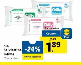 Lidl Salviettine intime offerta