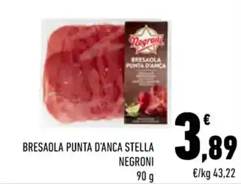 Conad Margherita Negroni Bresaola Punta d'Anca Stella 90 g offerta