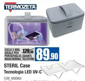 Wellcome Termozeta Steril Case Technologia LED UV-C offerta