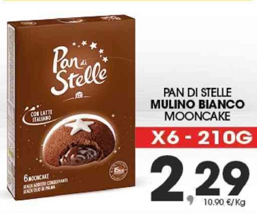 Mulino Bianco Pan di Stelle Mooncake x6 210 g offerta di Interspar