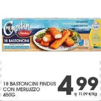 Interspar Findus 18 Bastoncini con Merluzzo 450g offerta