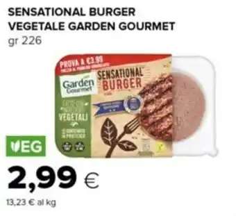 Tigre Garden Gourmet Sensational Burger Vegetale 226 gr offerta