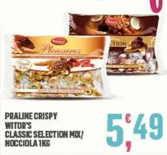 Interspar Witor's Praline Crispy classic selection mix/nocciola 1kg offerta
