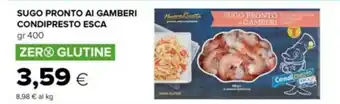Tigre Esca Sugo Pronto Ai Gamberi Condipresto 400 gr offerta