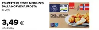 Tigre Frosta Polpette di Pesce Merluzzo Dalla Norvegia 240 gr offerta