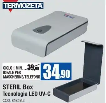 Wellcome Termozeta Steril Box Technologia LED UV-C offerta