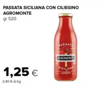 Tigre Agromonte Passata Siciliana con Ciliegino 520 gr offerta