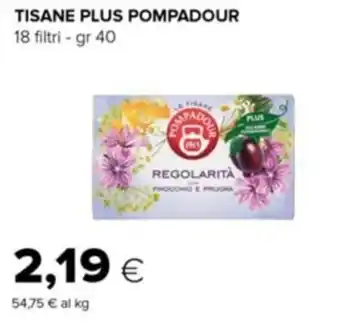 Tigre Pompadour Tisane Plus 18 filtri - 40 gr offerta