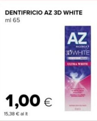 Tigre AZ 3D White Dentifricio 65 ml offerta
