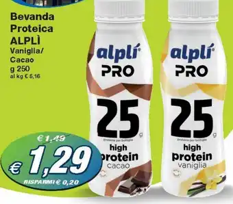 Prix Quality Alplí Bevanda Proteica 250 g offerta
