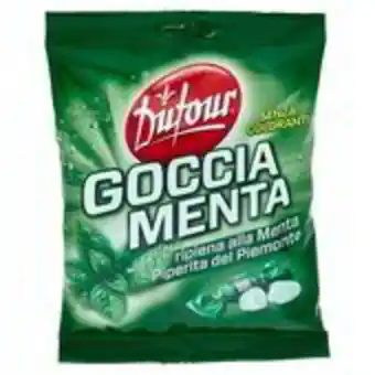 Dufour goccia menta caramelle ripiene alla menta piperita 150 gr