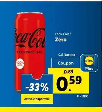 Lidl Coca-cola zero offerta