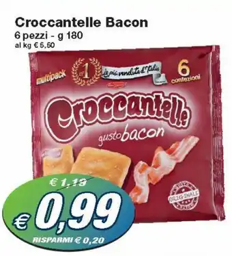 Prix Quality Croccantelle Bacon 6 pezzi - 180 g offerta