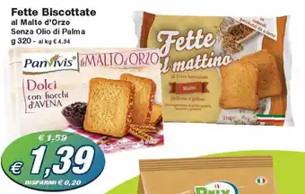 Prix Quality Fette Biscottate 320 g offerta