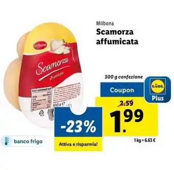 Lidl Scamorza affumicata offerta