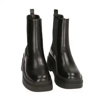 Primadonna Chelsea boots platform neri, tacco 7 cm offerta