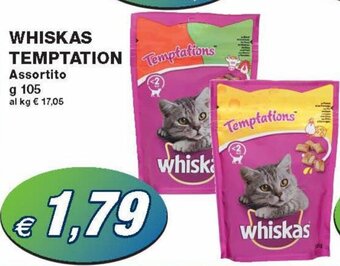 Prix Quality Whiskas Temptation 105 g offerta