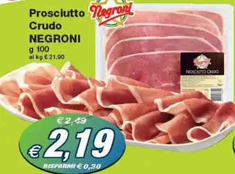 Prix Quality Negroni Prosciutto Crudo 100 g offerta