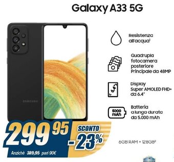 Sinergy Samsung Galaxy A33 5G offerta