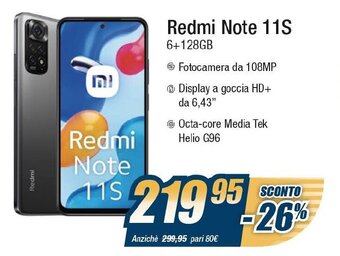 Sinergy Redmi Note 11S offerta