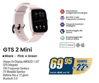 Sinergy amazfit GTS 2 Mini offerta