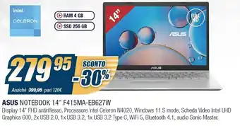 Sinergy Asus Notebook 14" F415MA-EB627W offerta