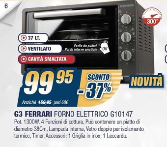 Sinergy G3 Ferrari Forno Elettrico G10147 offerta